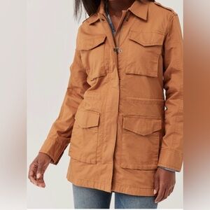 Pact Woven Twill Barn Coat Jacket Size L Organic Cotton Pumpkin Classic Style